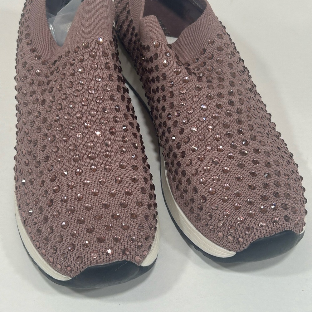 Kenneth Cole Reaction Brown Studded Slip-On Sneakers